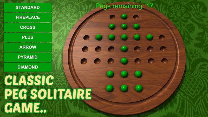 Thriller bossen woestenij Peg Solitaire Gold | Play Free Online Board Games at games2master.com