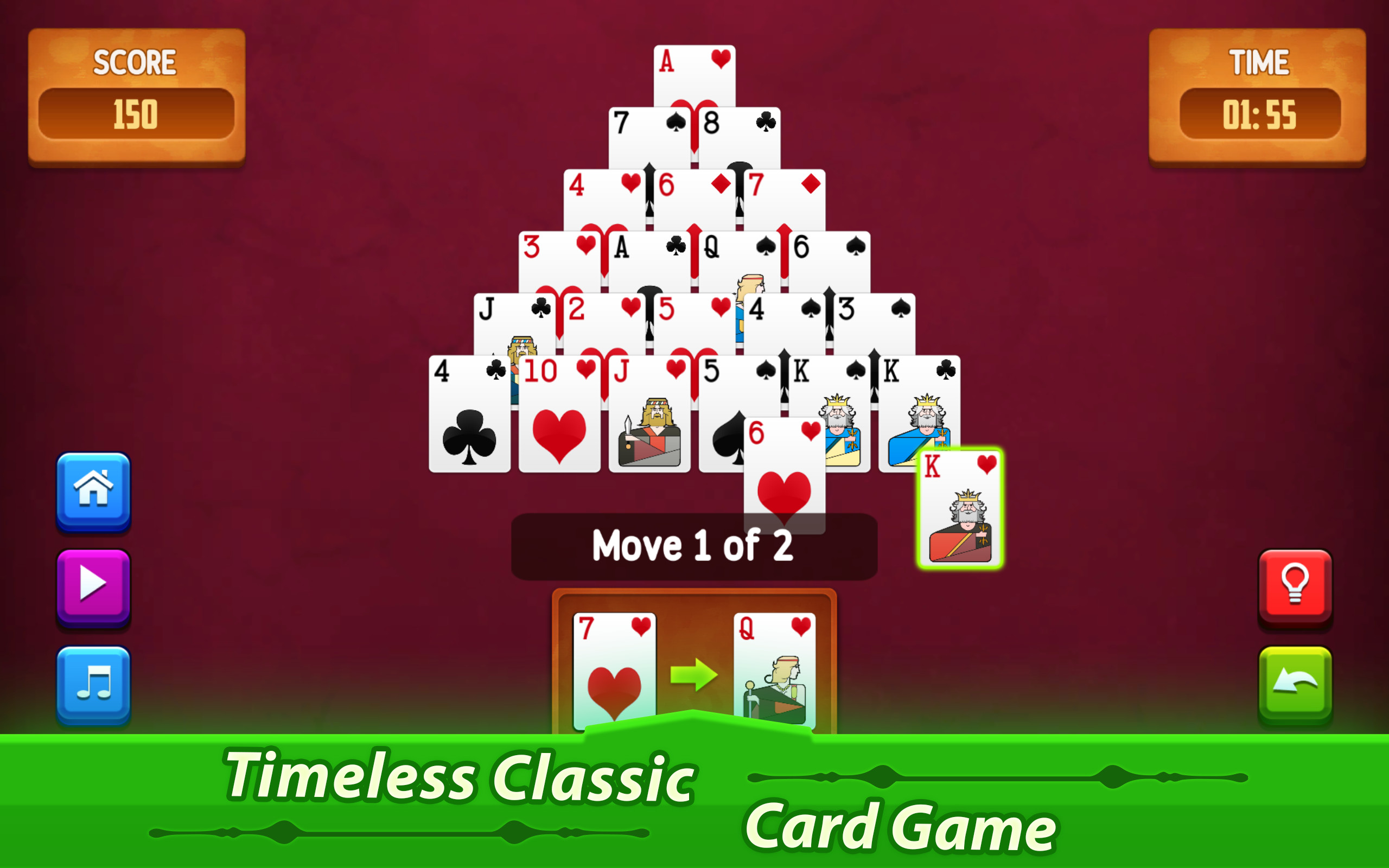 Pyramid Solitaire Play Free Online Card Games At Games2master Com,2nd Anniversary Gift Cotton